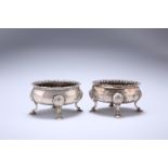 A PAIR OF GEORGE III SILVER CAULDRON SALTS, WILLIAM CRIPPS, LONDON 1770