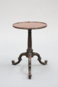 A GEORGE III MAHOGANY TRIPOD TABLE, IN THE CHIPPENDALE TASTE