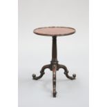 A GEORGE III MAHOGANY TRIPOD TABLE, IN THE CHIPPENDALE TASTE