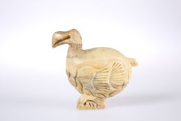 A CARVED SOAPSTONE MODEL OF A DODO, POSSIBLY CHINESE