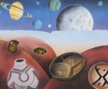 JOHN MILLHOUSE (20TH CENTURY), PLANETS AND ARCHAEOLOGY