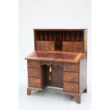 A GEORGE III MAHOGANY FALL-FRONT DESK