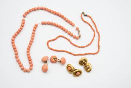 A COLLECTION OF CORAL JEWELLERY