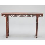 A CHINESE HARDWOOD ALTAR TABLE, LATE 19TH/EARLY 20TH CENTURY