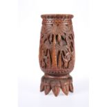 A SOUTH-EAST ASIAN CARVED VESSEL