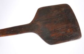 A 19TH CENTURY TREEN BREAD-PADDLE (OR OVEN PEEL)