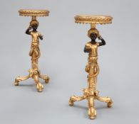 A PAIR OF BLACKAMOOR FIGURAL STANDS