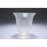 SABINO, PARIS, AN ART DECO FROSTED AND MOULDED GLASS VASE
