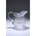 A GEORGIAN CUT-GLASS WATER JUG