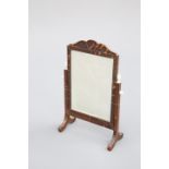 A 1920'S TORTOISESHELL AND IVORY DRESSING TABLE MIRROR