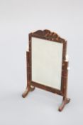 A 1920'S TORTOISESHELL AND IVORY DRESSING TABLE MIRROR