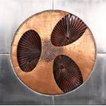 THREE MIXED METAL WALL-HANGING ABSTRACTS