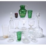 A COLLECTION OF PREDOMINANTLY 19TH CENTURY GLASS