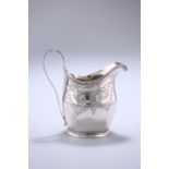 A GEORGE III SILVER CREAM JUG, PETER, ANN & WILLIAM BATEMAN, LONDON 1804