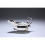 A GEORGE III SILVER SAUCE BOAT, LONDON 1763