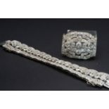 AN ART DECO DIAMOND SET BRACELET