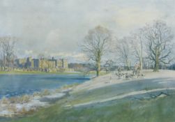 LIONEL EDWARDS (1878-1966), THE ZETLAND HUNT AT RABY CASTLE