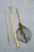 A HARDY "THE C.C. DE FRANCE" TWO-PIECE PALAKONA TROUT FLY ROD