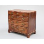 A GEORGE III MAHOGANY CHEST OF DRAWERS