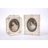 TWO LATE 19th CENTURY PORTRAIT MINIATURES