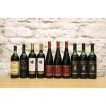 10 BOTTLES MIXED LOT RED "DRINKING WINE"