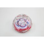 GEOFFREY BAXTER FOR WHITEFRIARS, AN ELIZABETH II SILVER JUBILEE MILLEFIORI PAPERWEIGHT