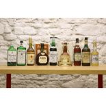 9 BOTTLES MIXED LOT ASSORTED SPIRITS (including Malt Whisky, Rum, Gin and Calvados)