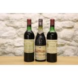 3 BOTTLES MIXED LOT OF FINE RARE, MATURE CLARET AND CHATEAUNEUF DU PAPE INCLUDING CHATEAU CHEVAL BL