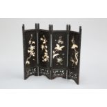 A JAPANESE FOUR-FOLD SCREEN, MEIJI PERIOD