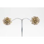 A PAIR OF DIAMOND SET EARRINGS BY DAVID THOMAS