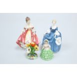 TWO ROYAL DOULTON FIGURES, "Southern Belle", HN 2229, and "Hilary"