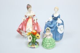 TWO ROYAL DOULTON FIGURES, "Southern Belle", HN 2229, and "Hilary"
