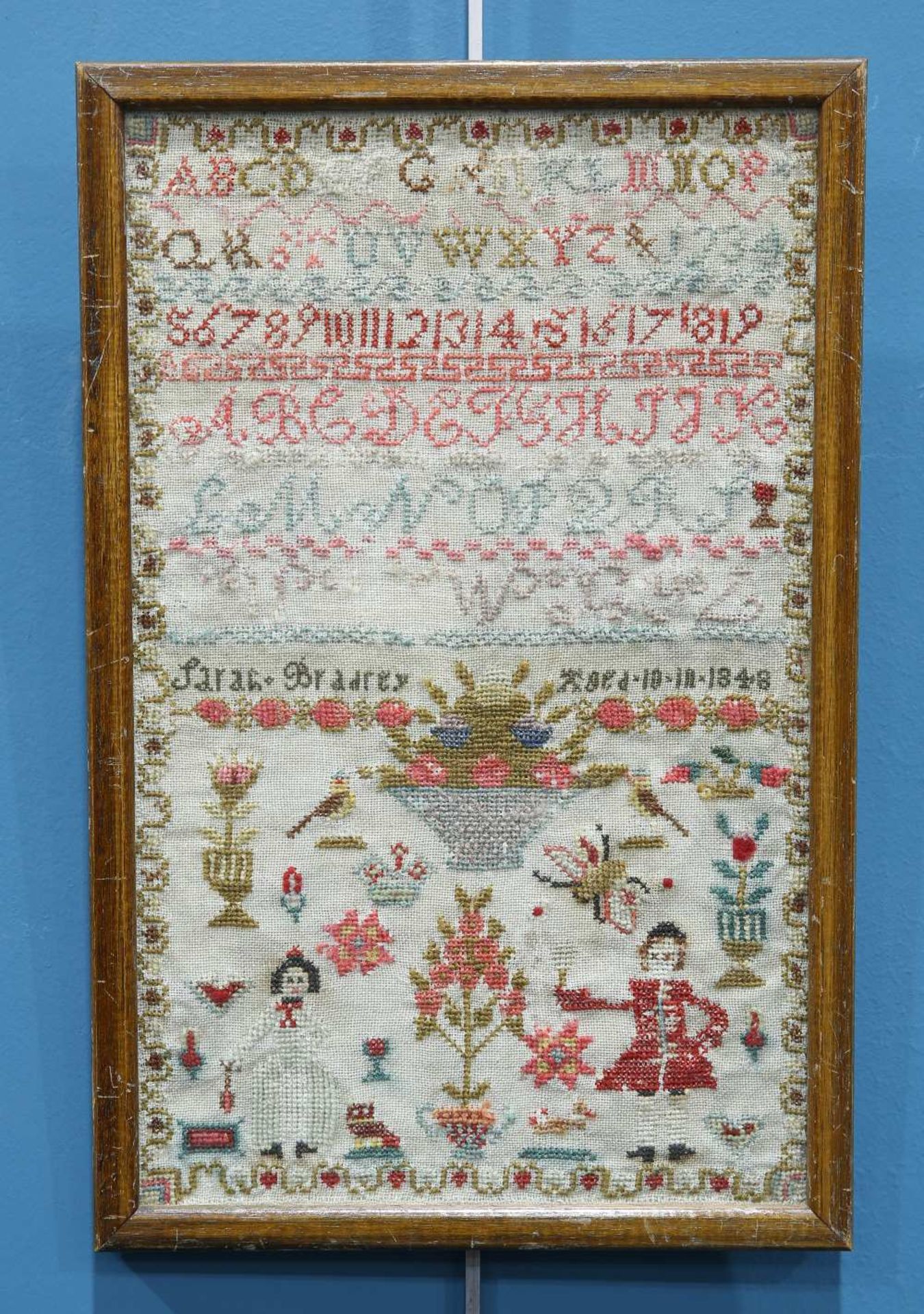 A GROUP OF THREE VICTORIAN FAMILY SAMPLERS - Bild 3 aus 3
