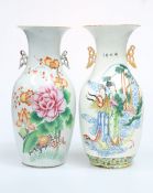 TWO LARGE CHINESE PORCELAIN VASES
