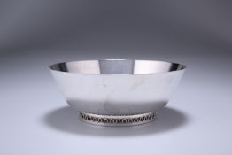 GEORG JENSEN, A STERLING SILVER BOWL DESIGNED BY SIGVAR BERNADOTTE