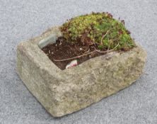 A SMALL STONE TROUGH