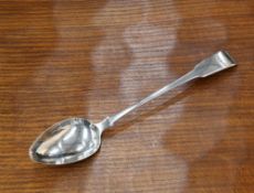 A GEORGE III SILVER BASTING SPOON, THOMAS HAYTER, LONDON 1811