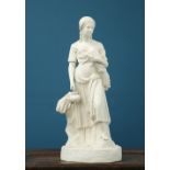 A LARGE PARIAN FIGURE EMBLEMATIC OF HARVEST, LATE 19th CENTURY