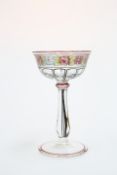 HAIDA, A BOHEMIAN SECESSIONIST WINE GLASS, c. 1900