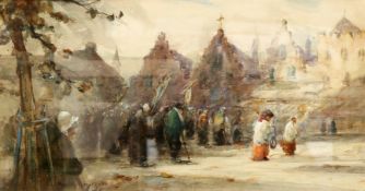 THOMAS WILLIAM MORLEY (1859-1925), THE PROCESSION, BRITTANY