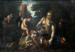 CONTINENTAL SCHOOL, VENUS AND CUPID BY MARS WOUNDED