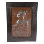 A MUGHAL COPPER PLAQUE