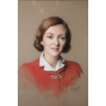 FRENCH SCHOOL, PORTRAIT OF A LADY, signed and dated (19)46 lower right