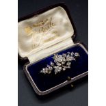 A LATE VICTORIAN DIAMOND SET SPRAY BROOCH