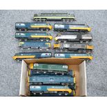 SEVENTEEN UNBOXED OO GAUGE DIESEL LOCOMOTIVES