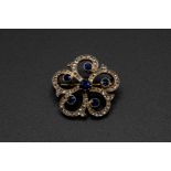 A MID 19TH CENTURY OLD CUT DIAMOND BROOCH