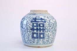 TWO CHINESE BLUE AND WHITE VASES