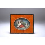 A CONTINENTAL PAINTED PORCELAIN PLAQUE