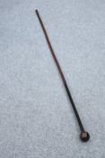 TRIBAL: A CHIEFTAIN'S KNOBKERRIE. 147.5cm