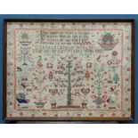 A GROUP OF THREE VICTORIAN FAMILY SAMPLERS